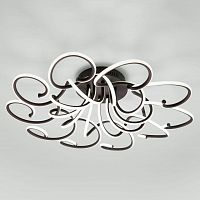 потолочная светодиодная люстра eurosvet rosca 90136/10 чёрный кофе в Нижневартовске