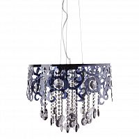 люстра подвесная черная с хрустальными подвесками abbie в Нижневартовске