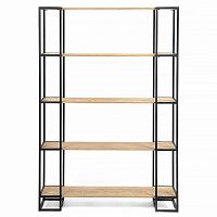 стеллаж smolling 5 black светлый дуб в Нижневартовске