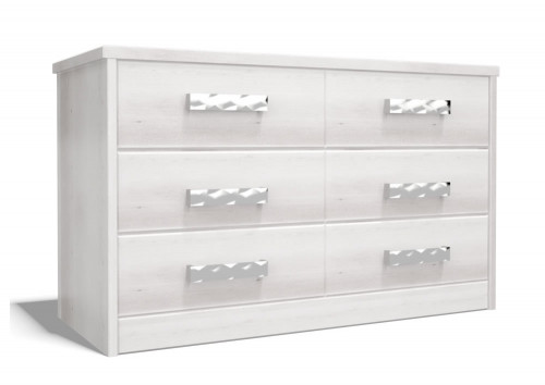 комод парма ясень-беленый дуб 114х50х70 беленый дуб в Нижневартовске