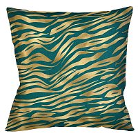 интерьерная подушка «зебра» (изумруд) в Нижневартовске