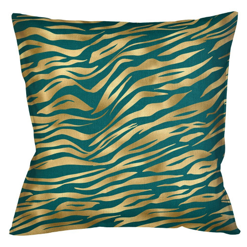 интерьерная подушка «зебра» (изумруд) в Нижневартовске