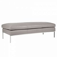 банкетка серая на металлических ножках 123х65 см justus в Нижневартовске