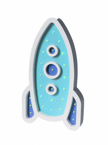 детский светильник ракета бирюзовый в Нижневартовске