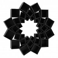 стеллаж лотос 3 круга черный от odingeniy в Нижневартовске