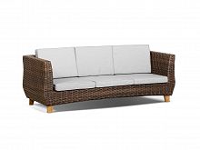 диван нола трехместный тёмно-коричневый в Нижневартовске