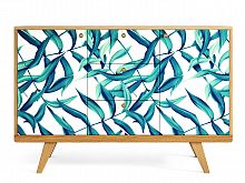 комод thimon натуральный дуб принт 003 белый, синий, морская волна в Нижневартовске