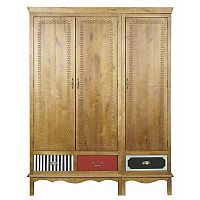 шкаф трехстворчатый gouache birch светло-коричневый в Нижневартовске