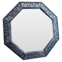 зеркало восьмиугольное черное с орнаментом sunflower в Нижневартовске