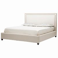 кровать двуспальная 160х200 бежевая dakota+ в Нижневартовске