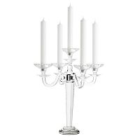 канделябр стеклянный на 5 свечей crawford s от eichholtz, 38 см в Нижневартовске