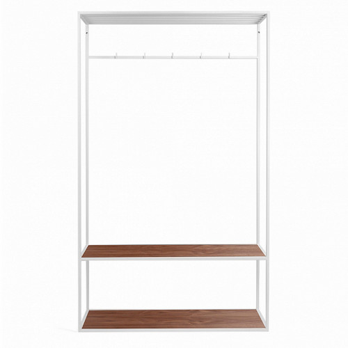 вешалка в прихожую hallra 2 white американский орех в Нижневартовске