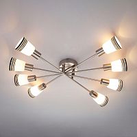 потолочная люстра eurosvet jenna 30132/8 сатин-никель в Нижневартовске