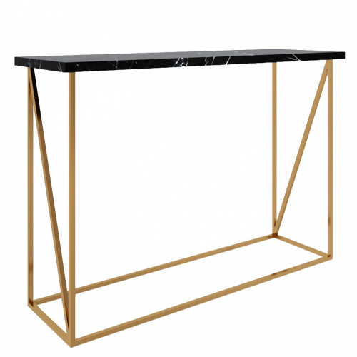 консоль черная с мраморной столешницей миллер в Нижневартовске