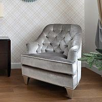 кресло mestre серебристо-серое в Нижневартовске