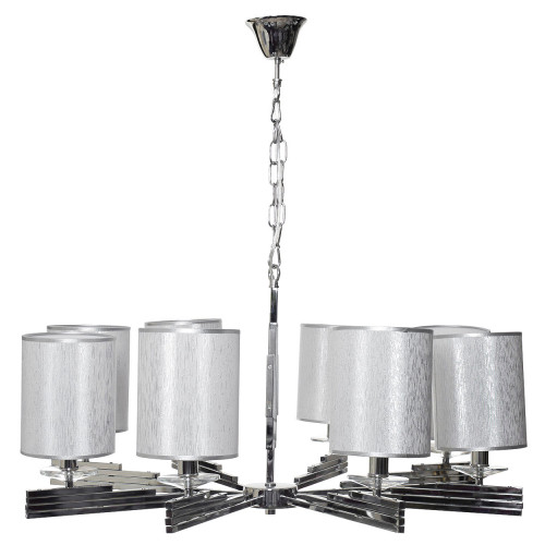 люстра подвесная denkins белая, хром в Нижневартовске