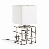 doherti настольная лампа металлический коричневый оттенок белый aa1446j33 от la forma (ex julia grup в Нижневартовске