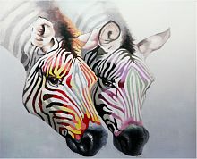 картина маслом обояние зебр в Нижневартовске