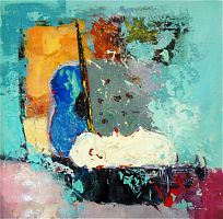 картина маслом фортепиано и контрабас в Нижневартовске