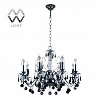 подвесная люстра mw-light барселона 313010208 черная в Нижневартовске
