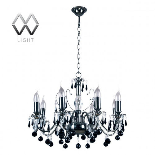 подвесная люстра mw-light барселона 313010208 черная в Нижневартовске