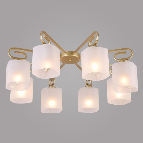 потолочная люстра eurosvet camila 30143/8 латунь в Нижневартовске