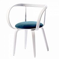 стул априори l каркас: берёза/белый глянец, обивка: ткань: шиншилла (бирюзовая) в Нижневартовске