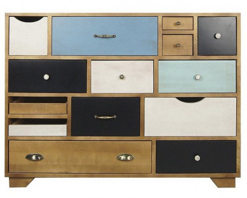 комод «aquarelle birch» 14 ящиков разноцветный в Нижневартовске