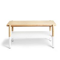 скамейка promenade белый-натуральное дерево в Нижневартовске