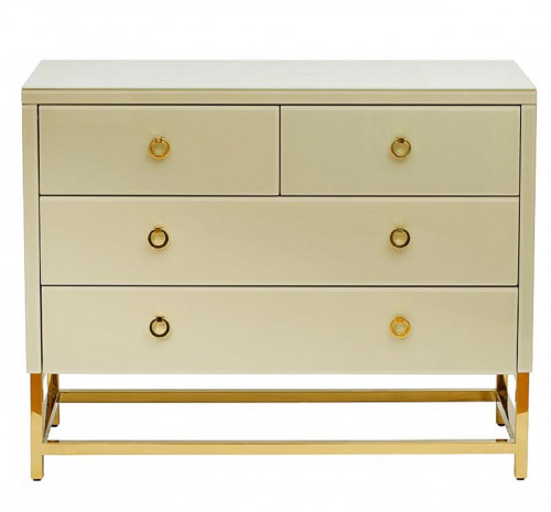 комод classic white белый, золото в Нижневартовске