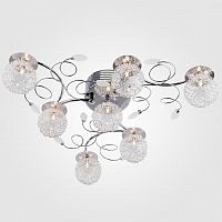 потолочная люстра eurosvet 4830/7 хром/синий+красный+фиолетовый в Нижневартовске