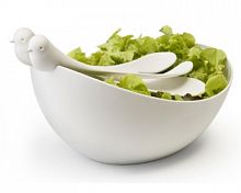 салатница с ложками sparrow белая в Нижневартовске