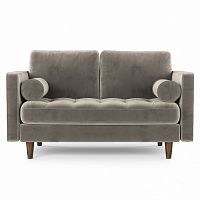 диван scott двухместный прямой серый в Нижневартовске