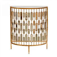 консоль с зеркальными вставками foglio small золото в Нижневартовске