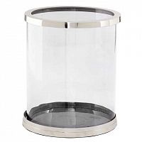 подсвечник стеклянный с серебряным ободком tommy от eichholtz, 31,5 см в Нижневартовске