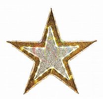 светодиодная фигура звезда бархатная с постоянным свечением 61см в Нижневартовске