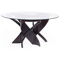 стол обеденный virtuos k подстолье: береза тон венге, столешница: стекло прозрачное в Нижневартовске