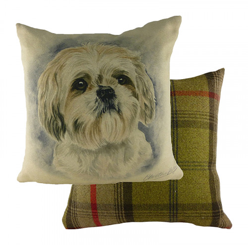 подушка с принтом waggydogs shihtzu в Нижневартовске