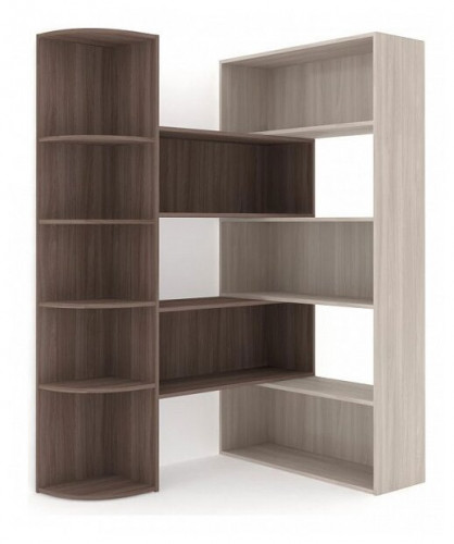 стеллаж угловой баронс норд ст.139.1250-00 10 полок, материал: лдсп в Нижневартовске