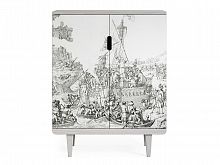 комод triptikh белёный дуб / принт №040 в Нижневартовске