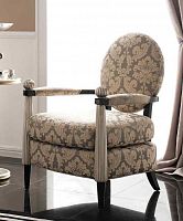 кресло черный лак/ сусальное серебро в Нижневартовске