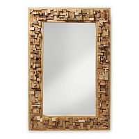 зеркало прямоугольное настенное коричневое из тикового дерева yalana от la forma (ex julia grup) в Нижневартовске