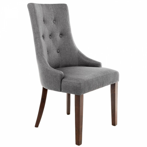 стул деревянный elegance dark walnut / fabric grey в Нижневартовске