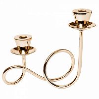 подсвечник золотой на 2 свечи, 26 см в Нижневартовске