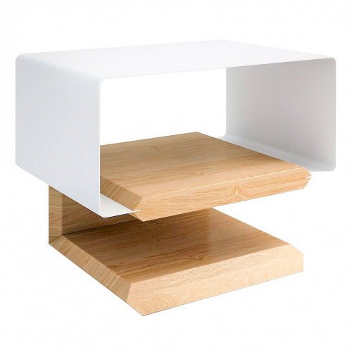 тумбочка прикроватная белая tesla-в в Нижневартовске