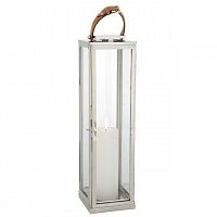 подсвечник-фонарь серебряный с ручкой georgian xl от eichholtz, 70 см в Нижневартовске