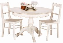 стол круглый нераскладной нордик 115 см белый в Нижневартовске