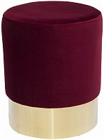 kare design пуф cherry, коллекция "вишня" 35*42*35, полиэстер, сталь, дсп, бордовый в Нижневартовске