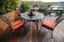 обеденный комплект мебели из литого алюминия наварра на 4 персоны в Нижневартовске