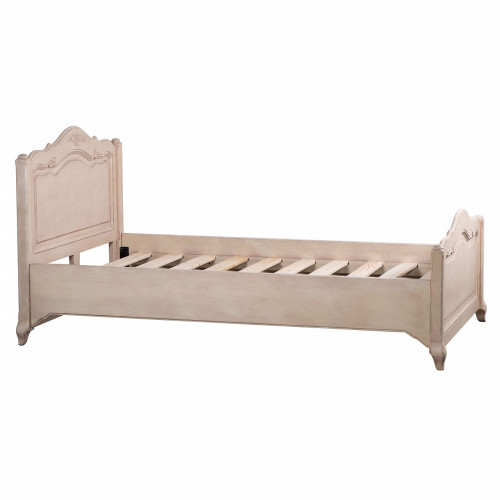 кровать деревянная односпальная 90х190 бежевая поместье в Нижневартовске